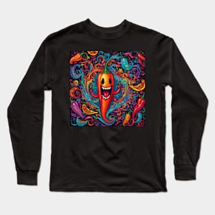 Psychedelic Hot Pepper Long Sleeve T-Shirt